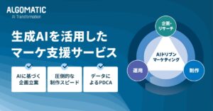 Algomatic、生成AIを活用した企業向けマーケティング支援サービスの提供を開始