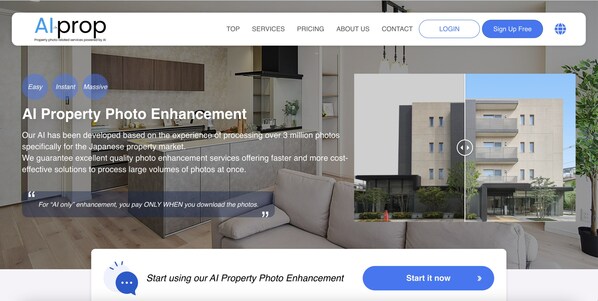 AI-prop Delivers Japan-Quality AI Photo Enhancement in seconds for U.S. Real Estate Professionals