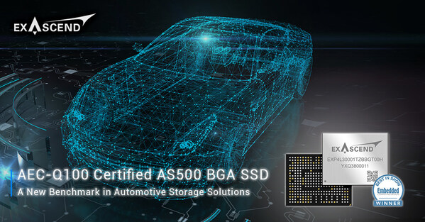 Exascend Announces AEC-Q100 Certification of AS500 BGA SSD: A New Benchmark in Automotive Storage Solutions