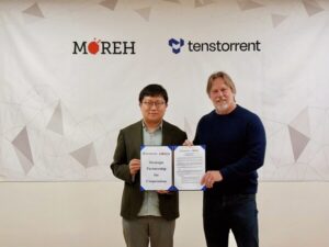 Moreh, AI Software Startup partners with Tenstorrent, AI chip company to Challenge NVIDIA in AI Data Center Market