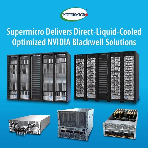 Supermicro（スーパーマイクロ）、液冷NVIDIA Blackwell ソリューションを提供