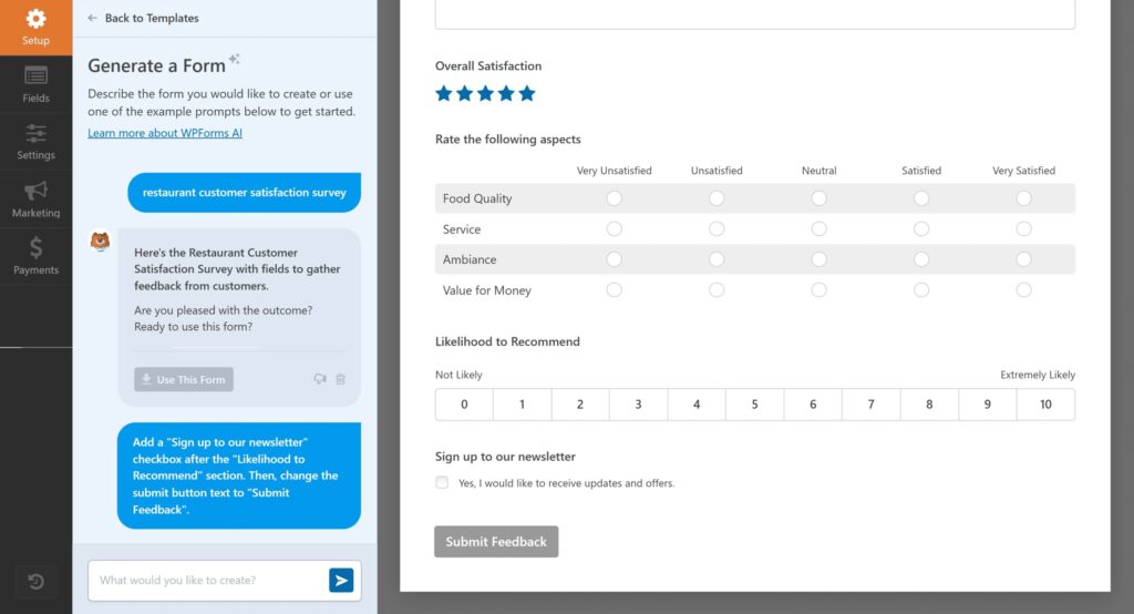 WPForms-AI-Form-Builder