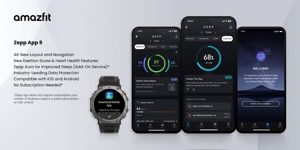 Zepp Health Launches Enhanced Zepp App 9: Elevating Personalized Health and Wellness for Amazfit Users Worldwide