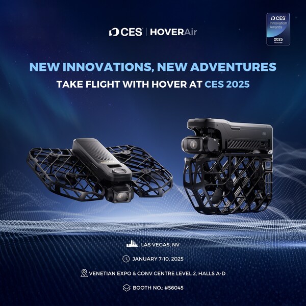 Zero Zero Robotics showcases bestselling HOVERAir X1 series at CES 2025