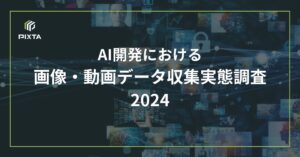 『AI開発における画像・動画データ収集実態調査2024』発表