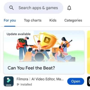 Wondershare Filmora Launches AI-Powered Music Challenge, Featured Prominently on Google Play's Homepage