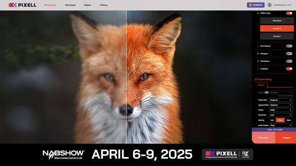 4BY4 to Showcase AI Video Solution 'PIXELL' at NAB 2025 with 8K Association