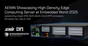 AEWIN Showcases High-Density Edge Computing Server at Embedded World 2025