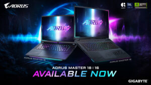 GIGABYTEのAORUS AIノートパソコンAORUS MASTER 18 / 16が発売