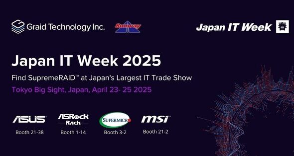 Graid Technology、画期的なGPU RAIDイノベーションを「Japan IT Week 春 2025」に出展