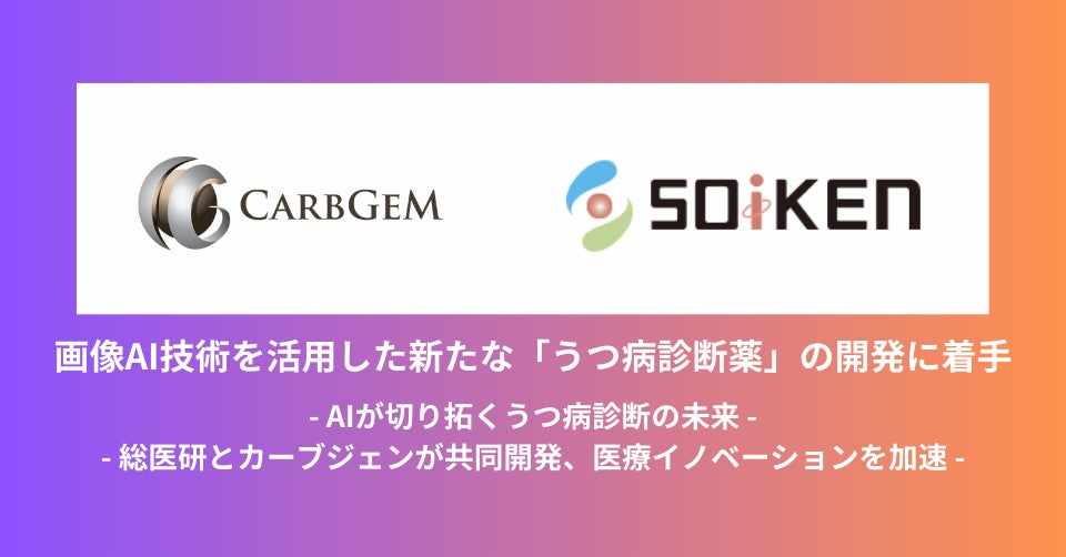 画像AI技術を活用した新たな「うつ病診断薬」の開発に着手