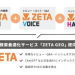 ECサイトの生成AI検索最適化(GEO)サービス「ZETA GEO」の提供を開始