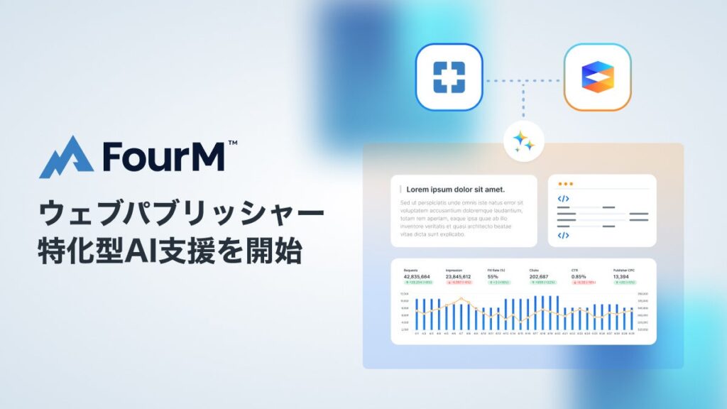 フォーエム、ウェブパブリッシャー特化型AI支援を開始