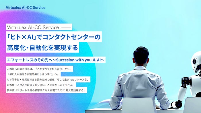 バーチャレクス、生成AIとAIエージェントで未来の顧客接点を創造する「Virtualex AI-CC Service」の提供を開始