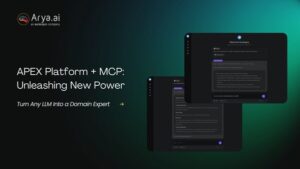 Arya.ai 推出 MCP 應用程式，轉化通用大型語言模型 (LLM) 為領域特定專家