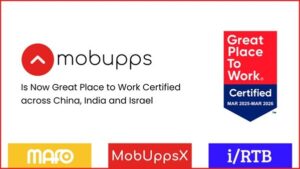 Mobupps 榮獲以色列、中國及印度「卓越職場®」認證