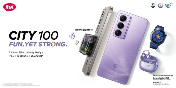 itel Luncurkan Model Baru dari CITY Series, CITY 100: Ponsel Pintar Trendi dan Tahan Lama, Didukung DeepSeek AI, untuk Generasi Z