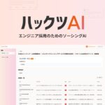 株式会社DELTA、生成AIで転職潜在層エンジニアの発掘を行える「ハックツAI」のクローズドβ版をリリース