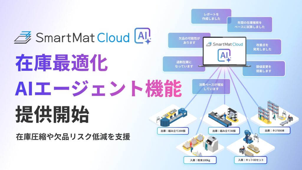 AIエージェントが在庫圧縮や欠品リスク低減を支援
