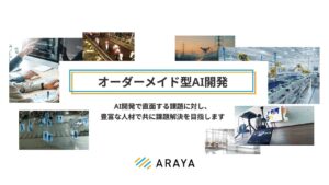 既製のAIでは届かない業務課題へ。「オーダーメイド型AI開発」提供開始。