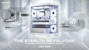 GIGABYTE、Stealth Revolutionキャンペーンを発表、クリーンで美しいPCビルドを募集