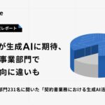 【Hubble調査レポート】8割以上が生成AIに期待、法務・事業部門で活用傾向に違いも～法務・事業部門231名に聞いた「契約書業務における生成AI活用の実態」～