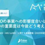 AI時代のSEOはどう変わる？GEOに関する意識調査2025をFaber Companyが公開