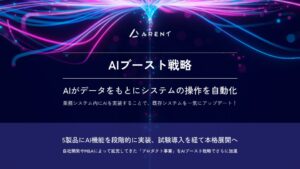 業務ソフトにAIを組み込む「AIブースト戦略」を発表