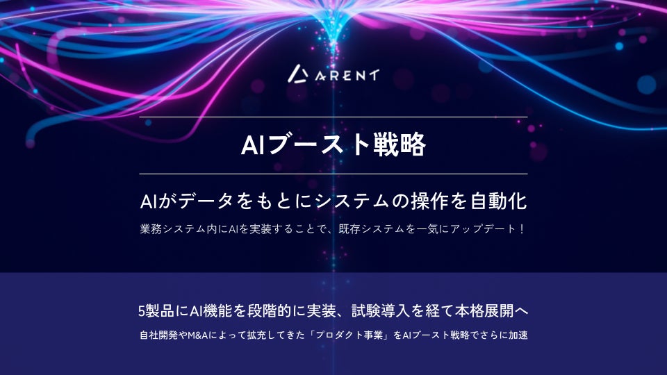 業務ソフトにAIを組み込む「AIブースト戦略」を発表