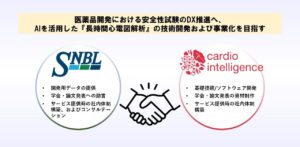 カルディオインテリジェンスと新日本科学、AIを活用した長時間心電図の解析技術を共同研究開発