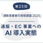 通販事業へのAI導入は12.7%（2025.7）