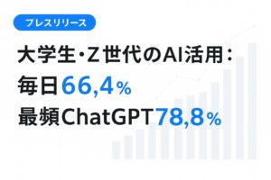 【調査】大学生・Z世代のAI“毎日利用”66.4％　最頻はChatGPT（78.8％）