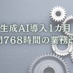 生成AI導入1カ月で利用率92%、月間768時間の業務改善