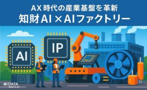AIデータ社 × リーガルテック社、AX時代のAI生態系を支える 〜 知財AI × AIファクトリーで半導体・素材・部品・冷却装置分野の知財戦略基盤を提供　〜
