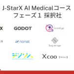 「J-StarX AI Medicalコース」参加スタートアップ12社が決定！