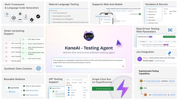 람다테스트, AI 기반 테스트 자동화 솔루션 'KaneAI' 정식 출시…테스트 자동화 대중화 목표