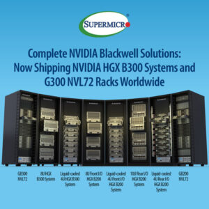 スーパーマイクロ、NVIDIA Blackwell Ultraシステムおよびラック型プラグ＆プレイ データセンター規模ソリューションの大量出荷を開始