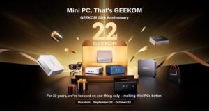 GEEKOM、22周年を祝う：「ミニPCといえば、GEEKOM」