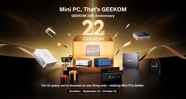 GEEKOM、22周年を祝う：「ミニPCといえば、GEEKOM」