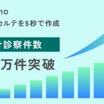 AIクラーク「medimo」、累計診察件数100万件を突破