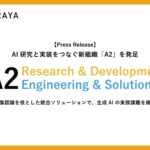アラヤ、AI研究と実装をつなぐ新組織「A2」を発足 -画像認識を核とした統合ソリューションで、生成AIの実務課題を補完-