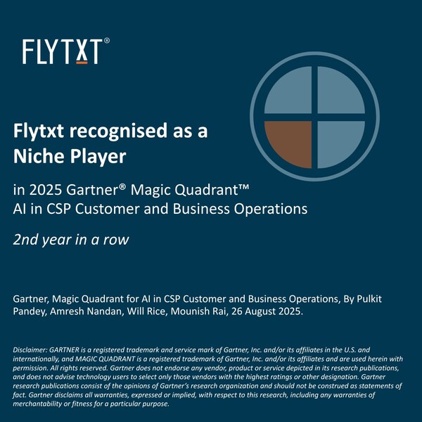 Flytxt连续第二年获选Gartner®细分市场企业