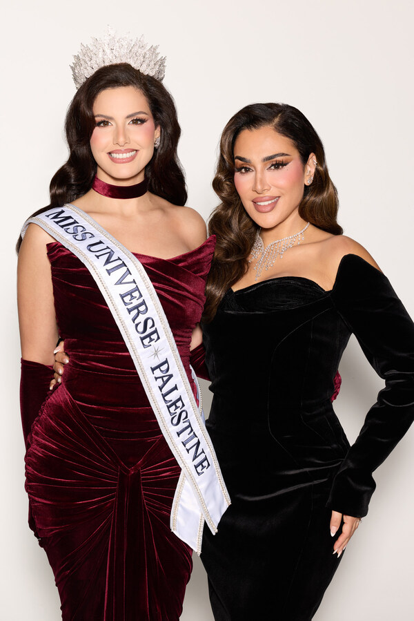 HUDA BEAUTY、ミス・ユニバース（MISS UNIVERSE）パレスチナ代表NADEEN AYOUB氏がミス・ユニバース（MISS UNIVERSE）に参加するにあたり、公式スポンサーとして提携