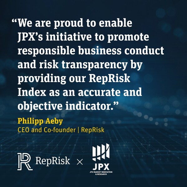 AIを活用したRepRiskデータによって強化されるJPX日経インデックスの透明性
