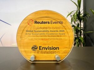 Envision Energy được vinh danh với giải thưởng "Ứng dụng AI vì tính bền vững xuất sắc" tại Giải thưởng phát triển bền vững toàn cầu Reuters 2025