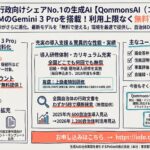 〖速報〗行政向けシェアNo.1の生成AI【QommonsAI（コモンズAI）】に最新LLMのGemini 3 Proを搭載！利用上限なく無料で使いホーダイ