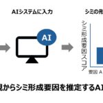個々のシミの形成要因を独自AIシステムにより推定可能に