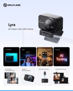 Hollyland ra mắt Lyra 4K UHD Webcam sử dụng công nghệ âm thanh và hình ảnh chuyên nghiệp với mức giá phải chăng