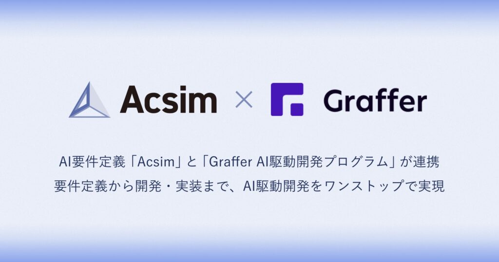 ROUTE06とグラファーが業務提携。AIを前提とした開発プロセスの定着を支援