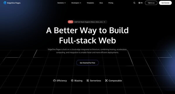 Tencent Cloud Luncurkan Versi Resmi EdgeOne Pages, Memperkuat Strategi AI Terpadu